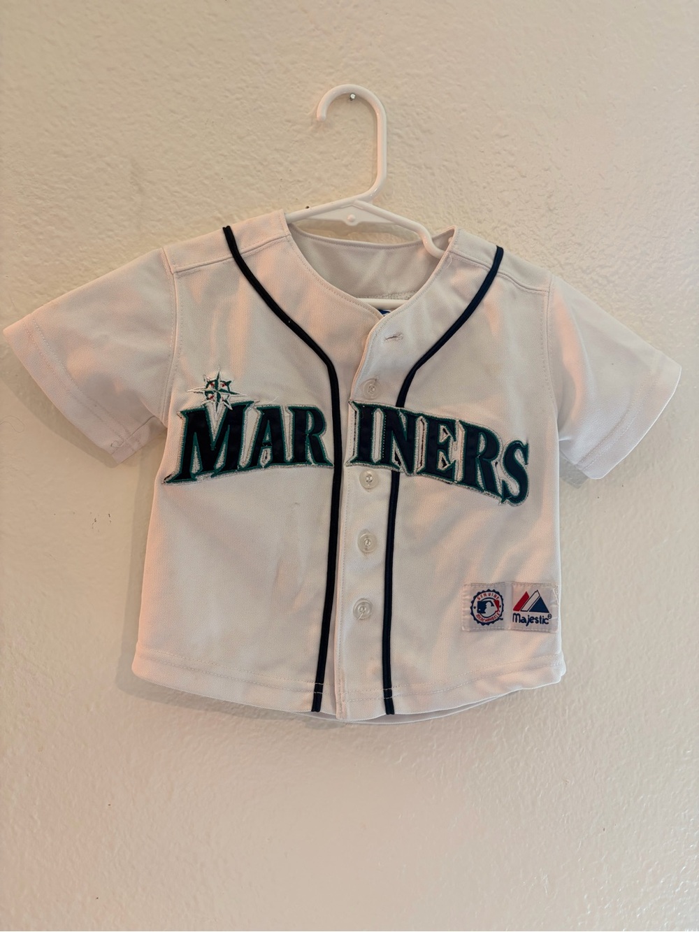 Ichiro Seattle Mariners Majestic White & Teal Mariners Toddler Baseball Jersey